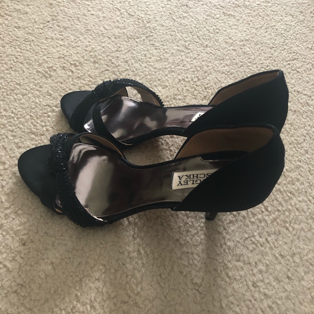 Badgley Mischka Ryanne Evening Shoes Sz 8 - Picture 2 of 8